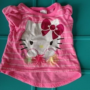 Hello Kitty size 12 months shirt.